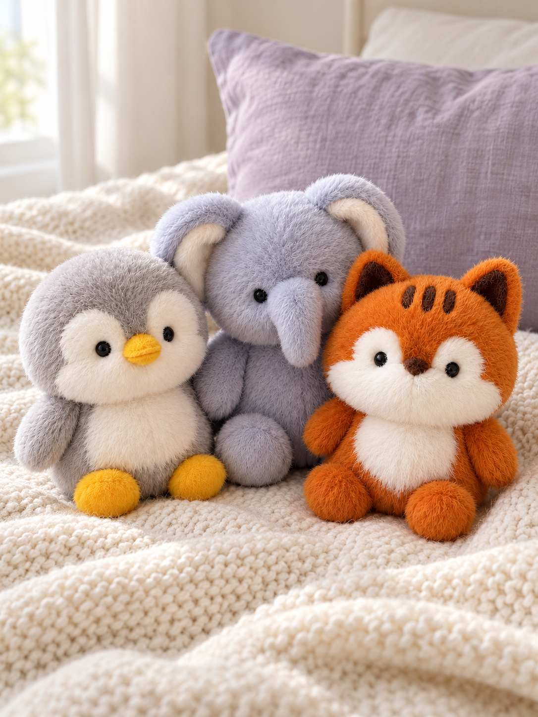The Plushy Trio – Elli, Finn & Leo